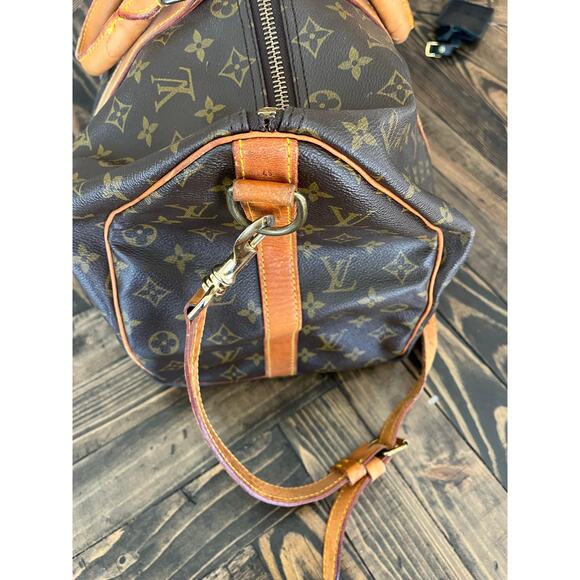 Louis Vuitton Keepal Bandouliere 45 Travel Bag Authentic Monogrammed Mobwife - Picture 9 of 16